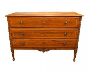 18th century, Parma, Chest of three drawers